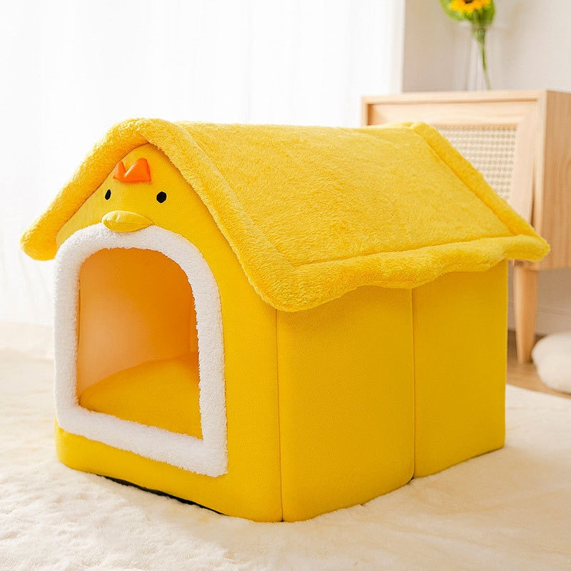 Breathable Warm Plush Pet Bed House